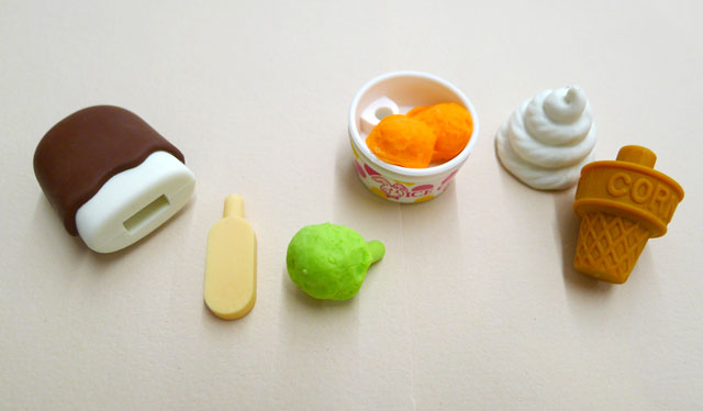 Mini Ice Cream Erasers at Kid Icarus