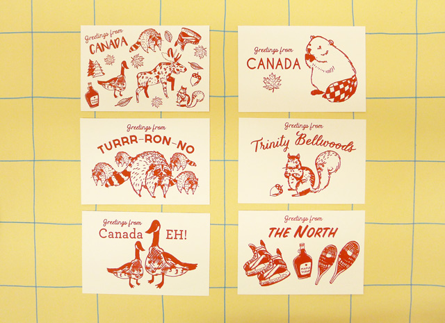 Canadiana postcards