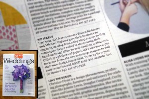 Kid Icarus in Toronto Life Weddings Magazine 2012
