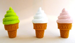 Mini Ice Cream Erasers at Kid Icarus
