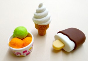Mini Ice Cream Erasers at Kid Icarus