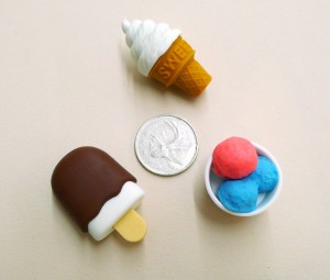 Mini Ice Cream Erasers at Kid Icarus