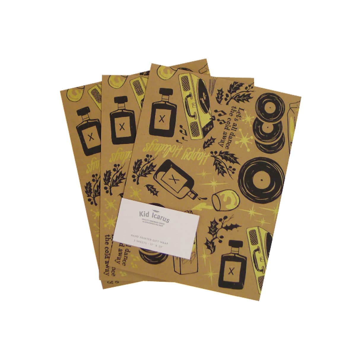Kid Icarus – HOLIDAY GIFTWRAP – Dance the Cold Away (3 Pack) Gold