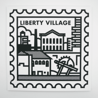 Dave Murray - POSTER - Liberty Village Stamp 12"x12"