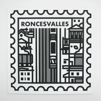 Dave Murray - POSTER - Roncesvalles Stamp 12"x12"