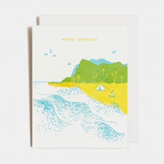 Homework Letterpress Studio - BIRTHDAY - Beachy Birthday