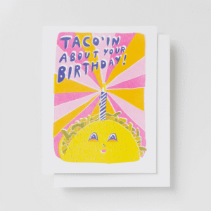 Yellow Owl Workshop - BIRTHDAY - Taco (Riso)