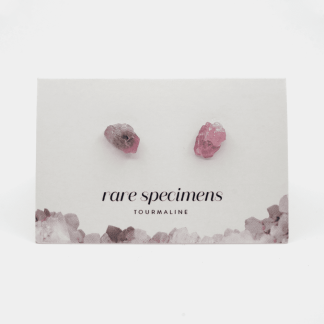 Rare Specimens - EARRINGS - Pink Tourmaline