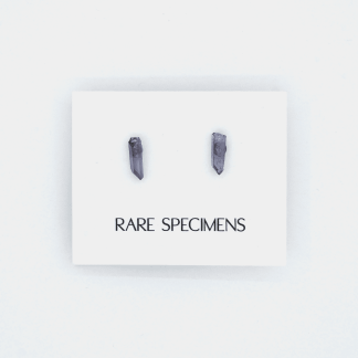 Rare Specimens - EARRINGS - Royal Blue Aqua Quartz