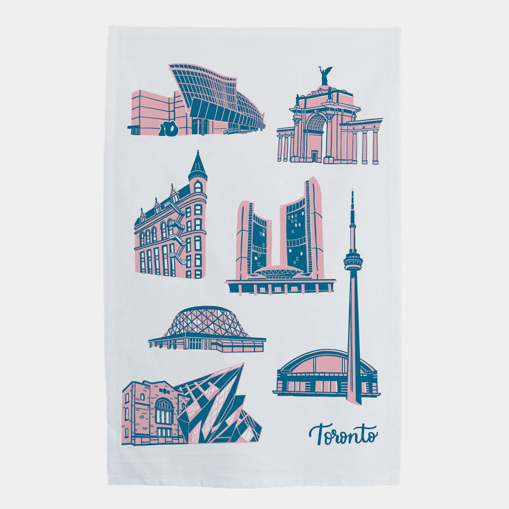Gotamago - TEA TOWEL - Toronto Landmarks