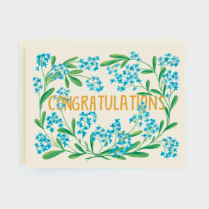 The Paperhood - CONGRATS - Blue Flowers