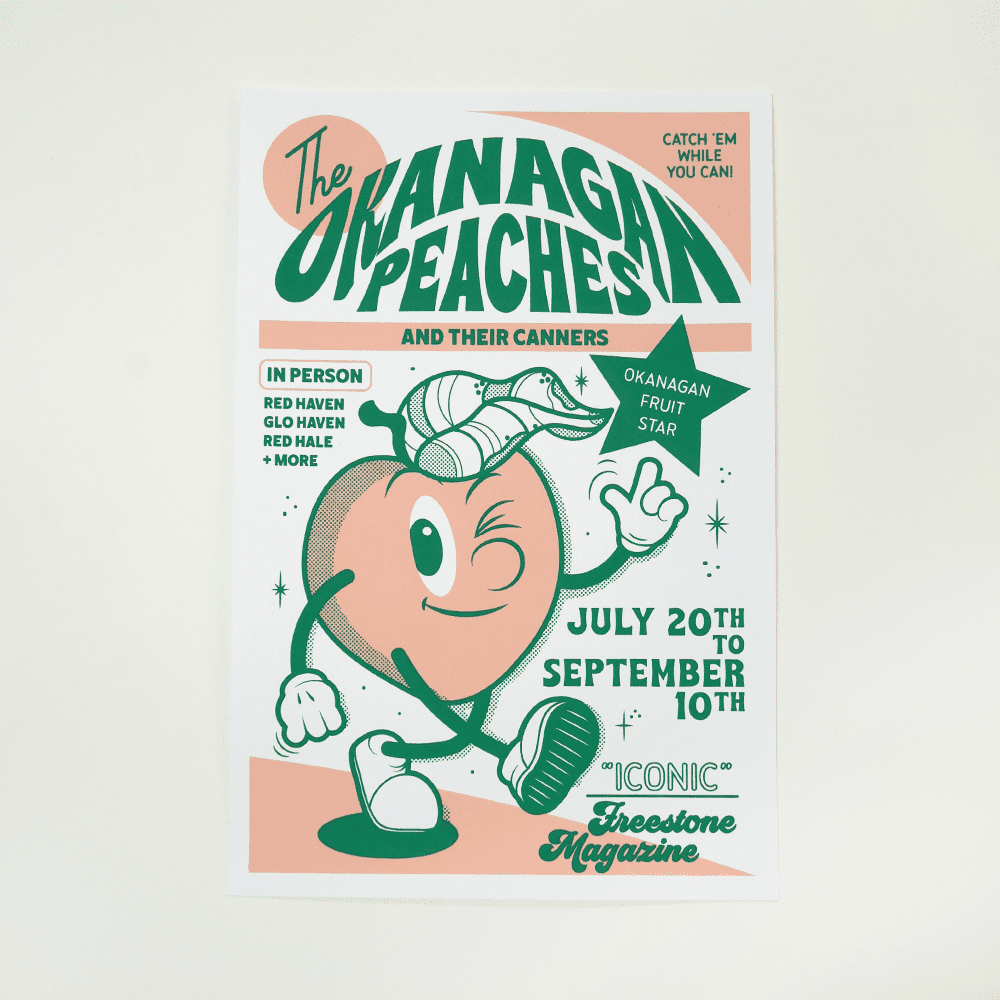 Blaine Gerlach - POSTER - Peaches 12" x 18"