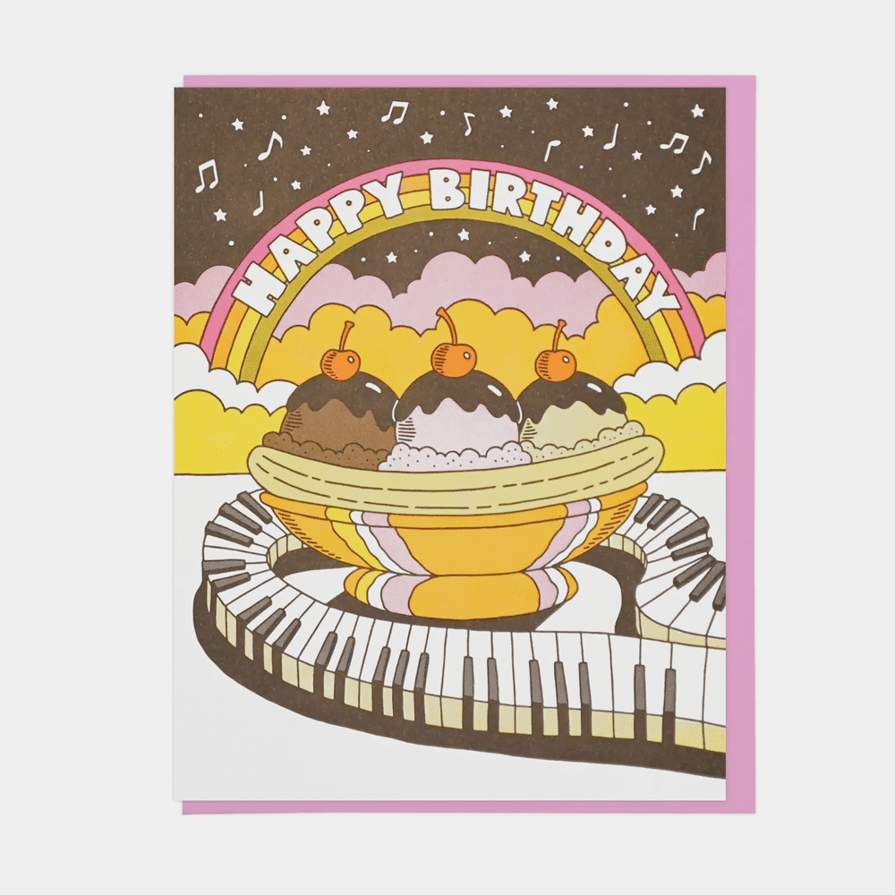 Lucky Horse Press - BIRTHDAY - Musical Banana Split