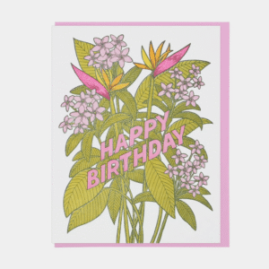 Lucky Horse Press - BIRTHDAY - Tropical Flowers