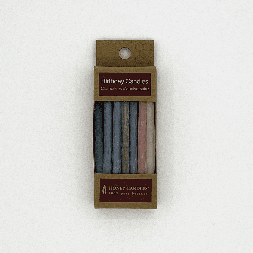 Honey Candles - CANDLE - Beeswax Birthday - Pastel 20 Pack