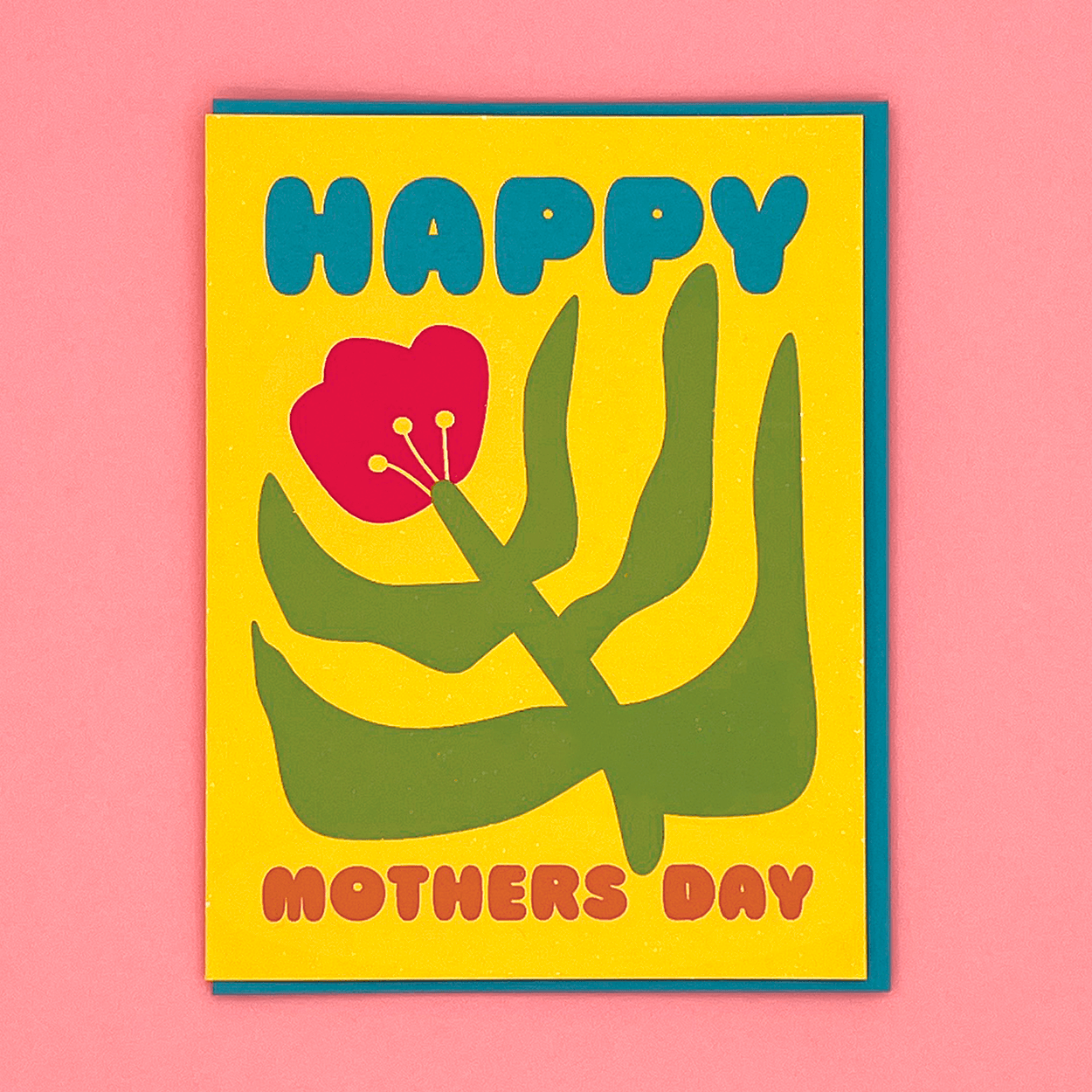 Bubble Letters Mother’s Day Card