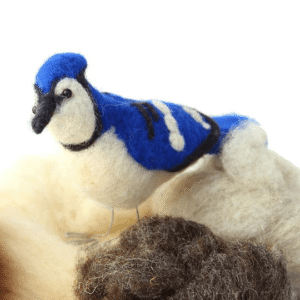 Lunenburg Makery - NEEDLE FELTING - Blue Jay