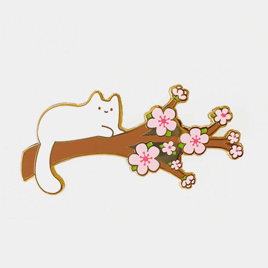 Sparkle Collective - PIN - Cherry Blossom Cat