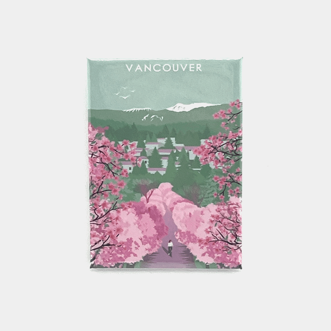 Trip Poster Design – MAGNET – Vancouver Cherry Blossom