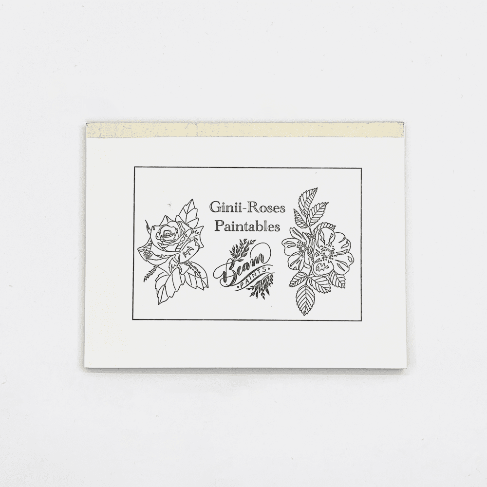 Beam Paints – POSTCARD – Paintable Postcard – Roses