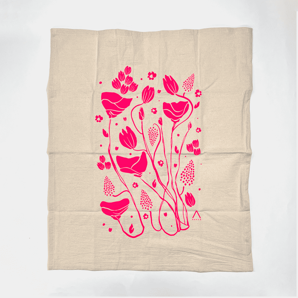 Havyn - TEA TOWEL - Mack Flowers (Pink)