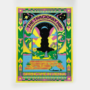 The Tragically Hip - POSTER - Springtime in Vienna (Metallic Yellow)
